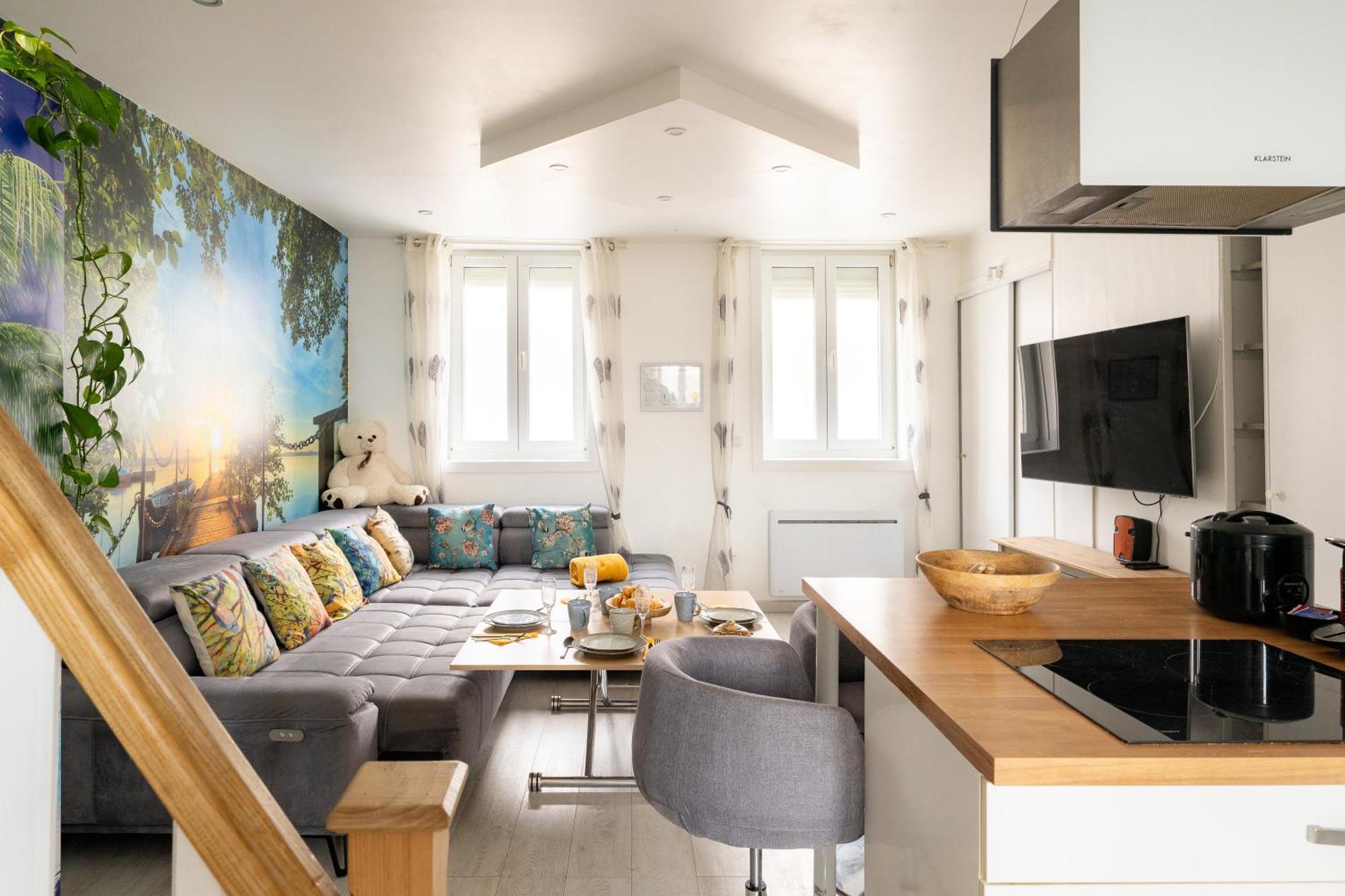 Casa Inca Calais - Duplex Soleil Latino - Parking Free, Station Apartment Exterior photo